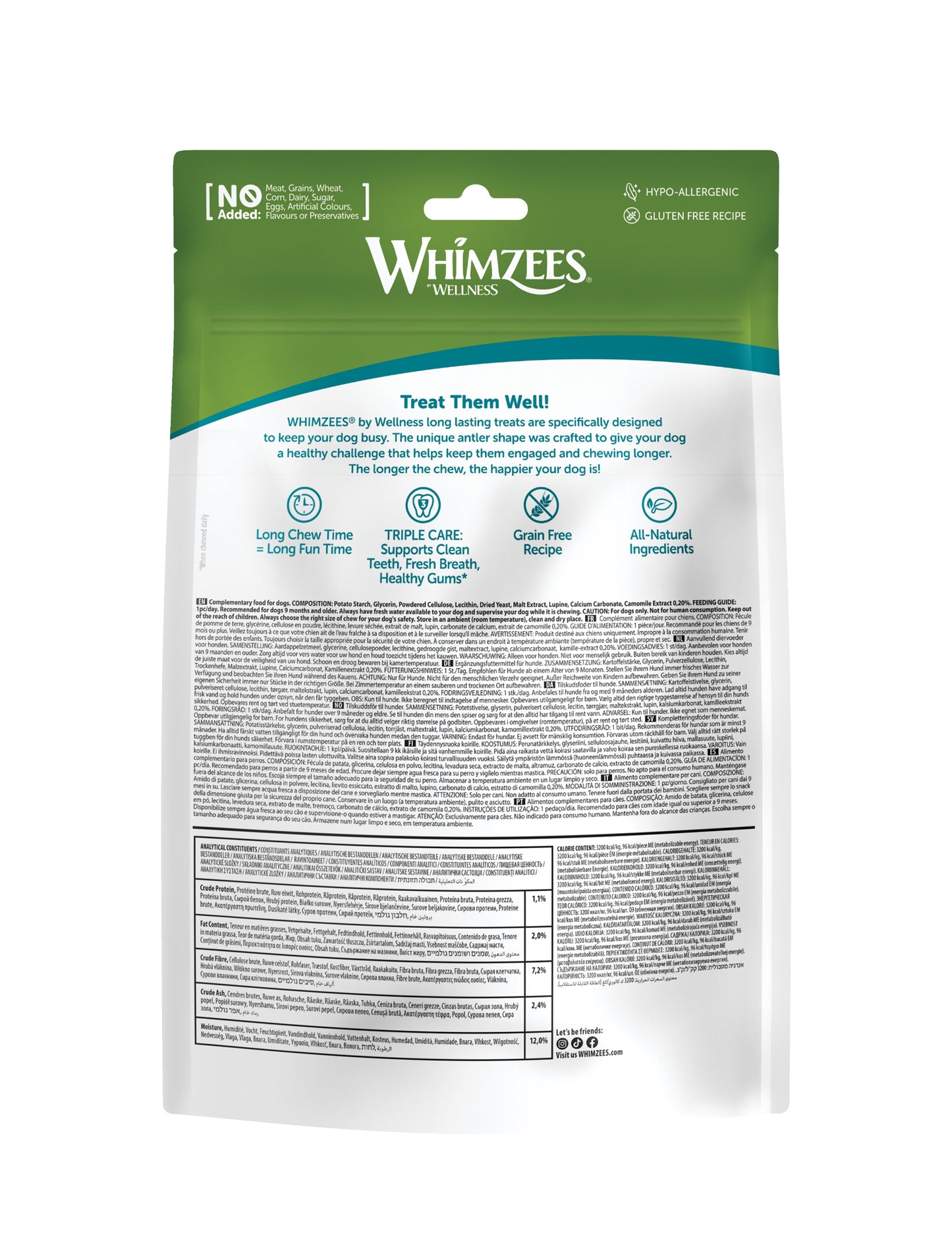 Whimzees Antler Dental Treats For Dogs