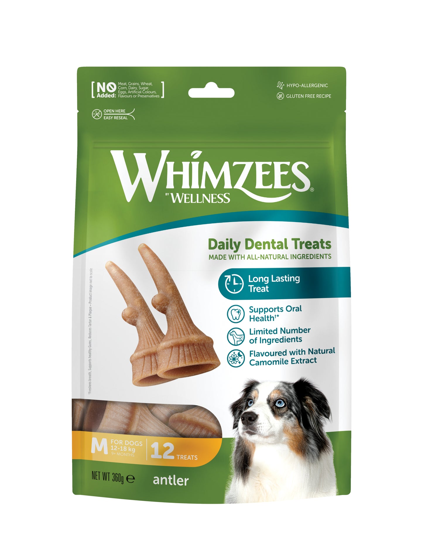 Whimzees Antler Dental Treats For Dogs