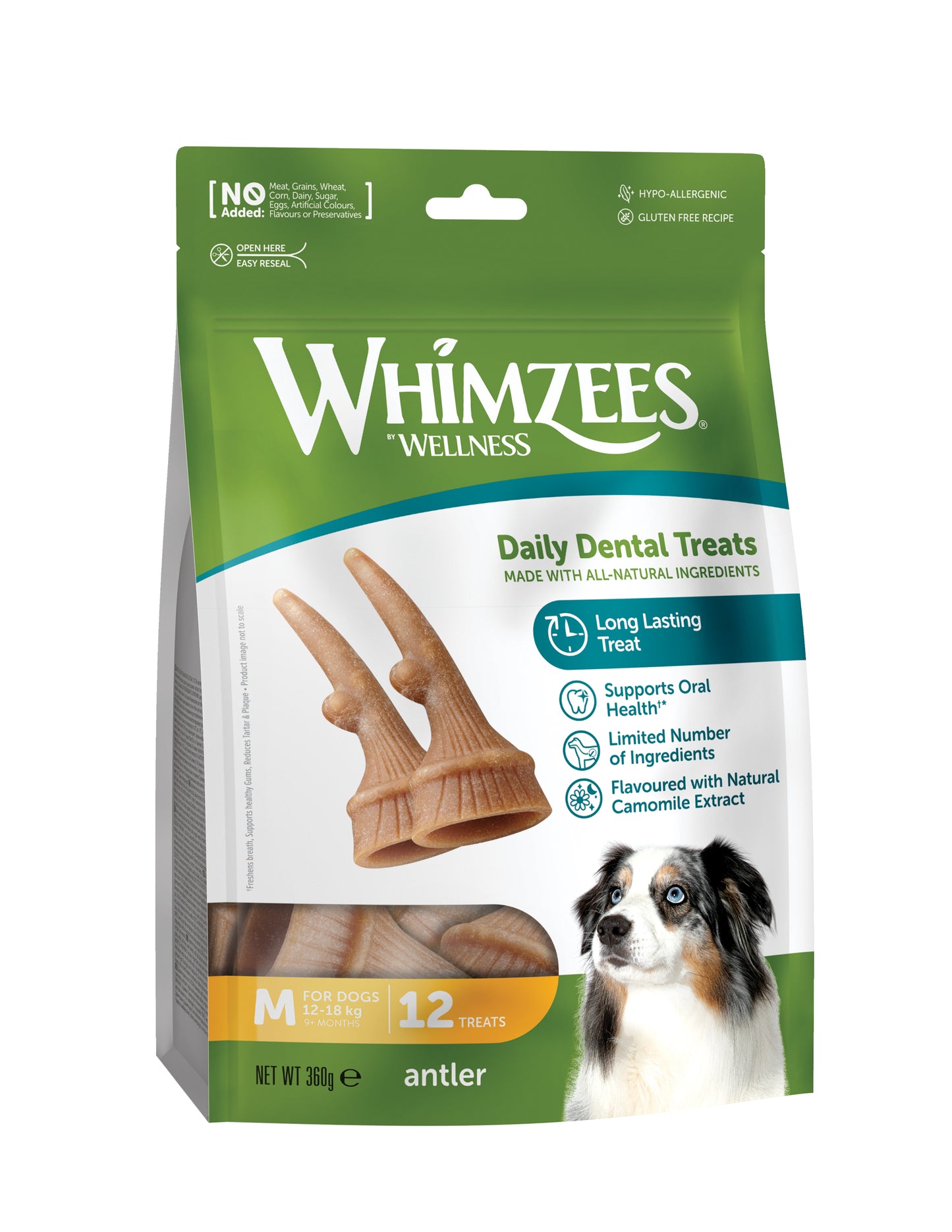 Whimzees Antler Dental Treats For Dogs