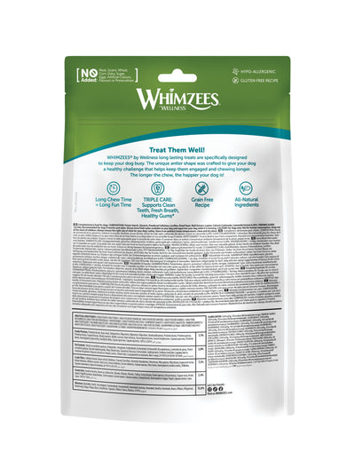 Whimzees Antler Dental Treats For Dogs