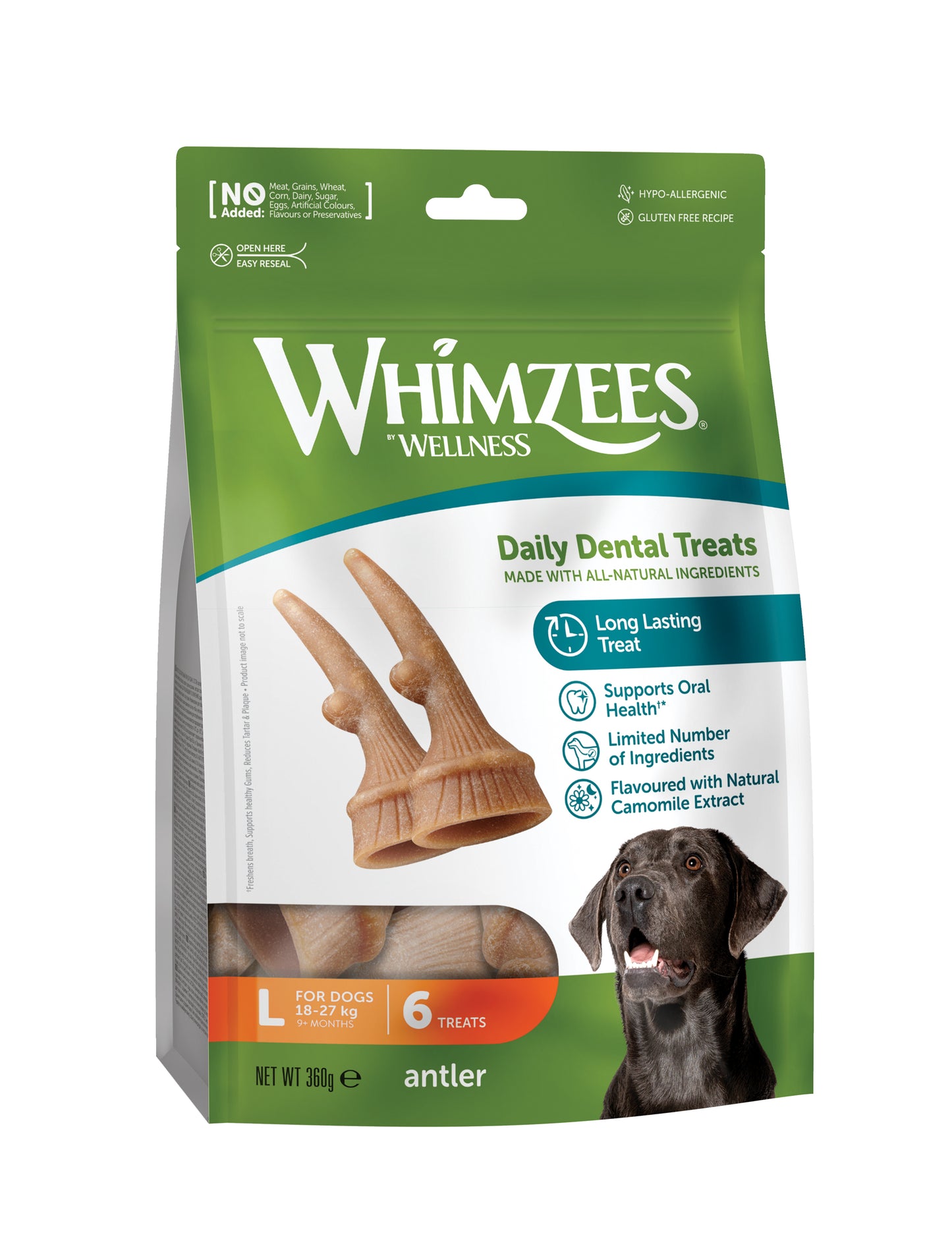 Whimzees Antler Dental Treats For Dogs