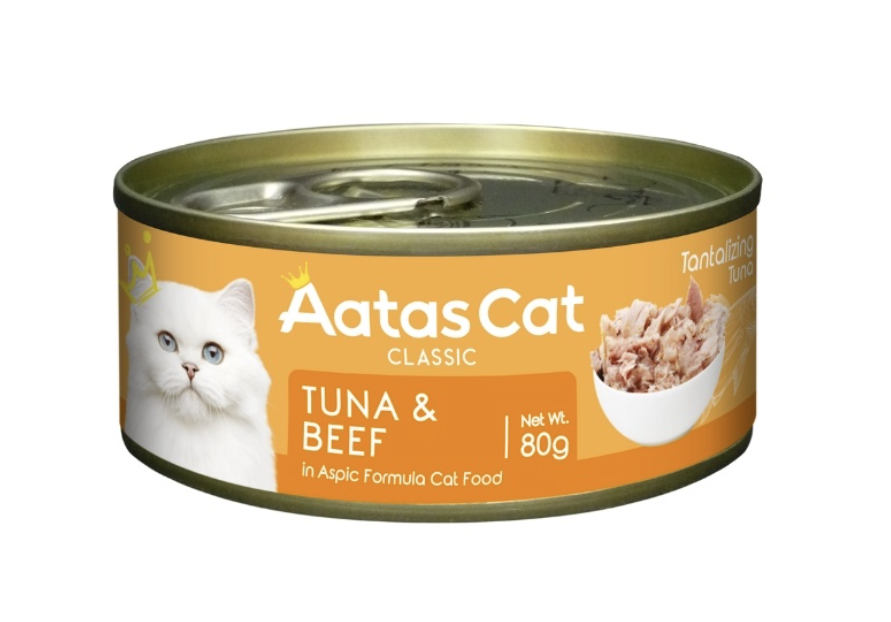 Aatas Cat Wet Food 80g x24 | Creamy Chicken & Tantalizing Tuna | Same Day Delivery | Free Gifts