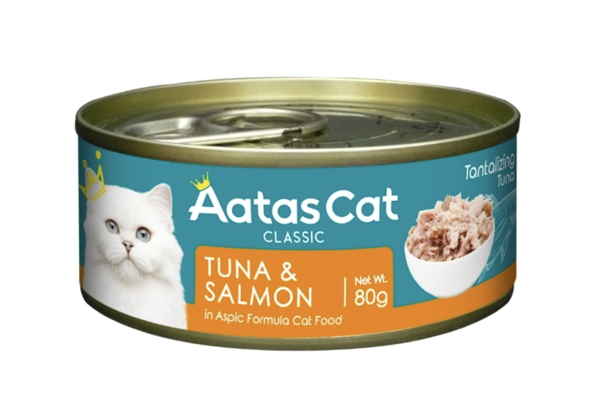 Aatas Cat Wet Food 80g x24 | Creamy Chicken & Tantalizing Tuna | Same Day Delivery | Free Gifts