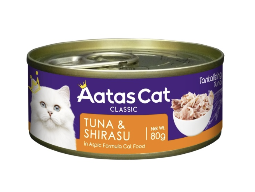 Aatas Cat Wet Food 80g x24 | Creamy Chicken & Tantalizing Tuna | Same Day Delivery | Free Gifts