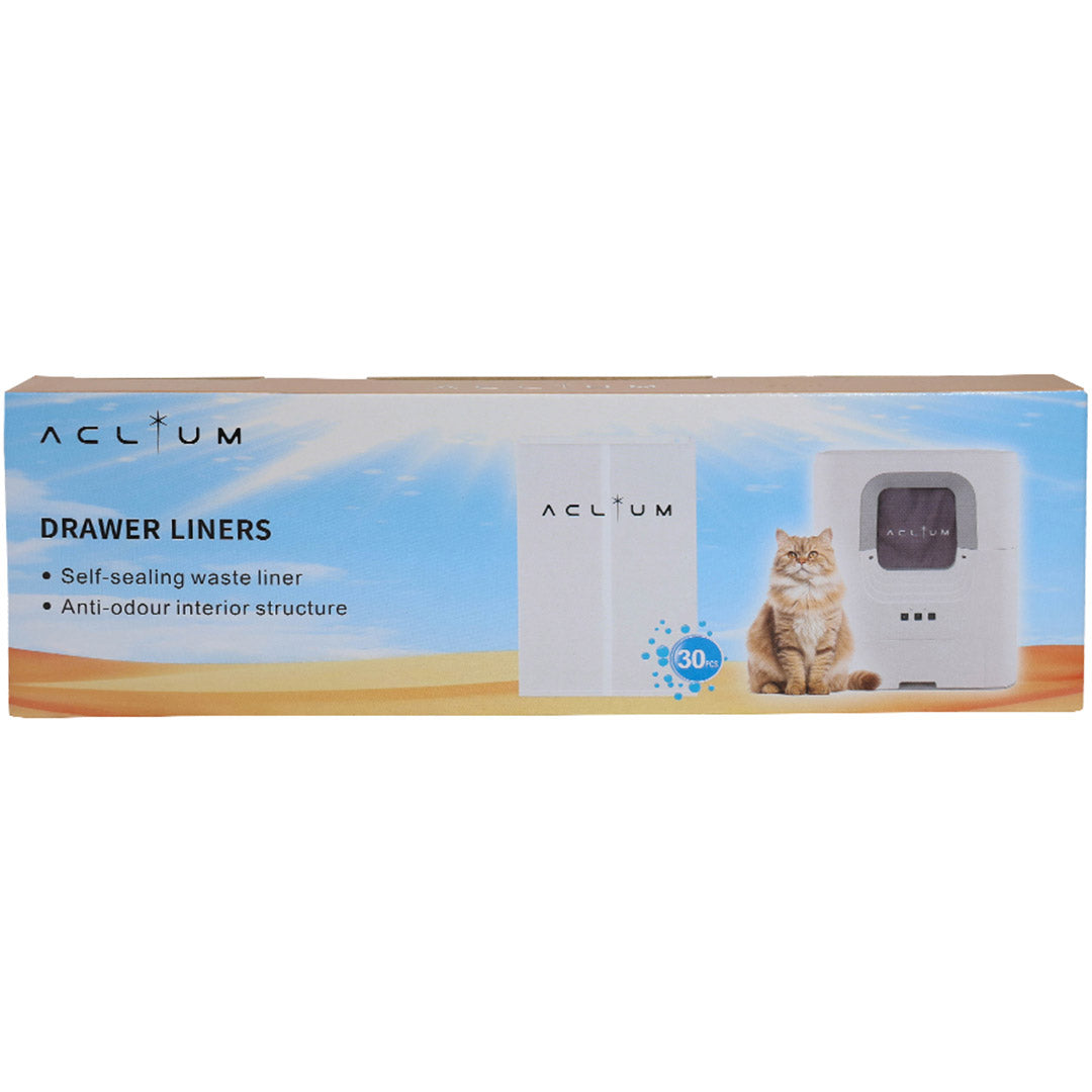 Aclium Drawer Liners for Automatic Cat Toilet A-01B (30 pieces)
