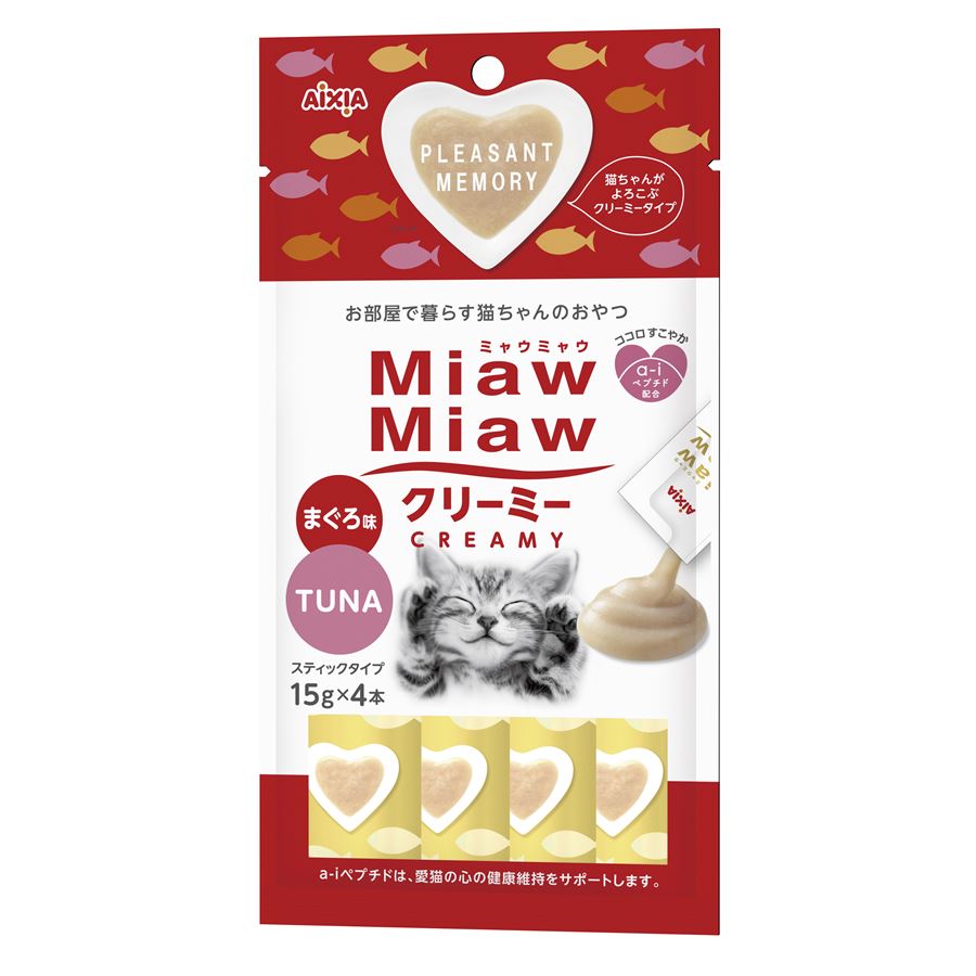 Aixia Miaw Miaw Creamy Purée Cat Treats 15g x4