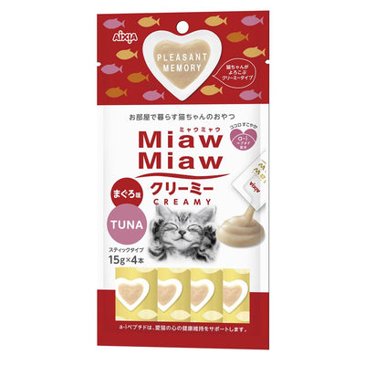 Aixia Miaw Miaw Creamy Purée Cat Treats 15g x4