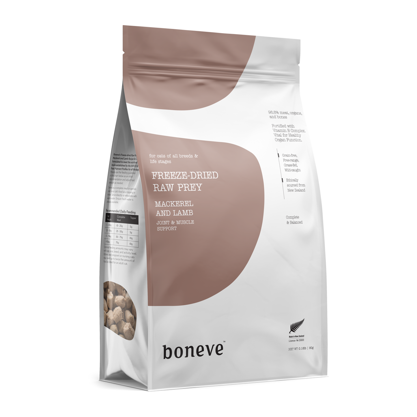 Boneve Freeze Dried Cat Food (Mackerel & Lamb)