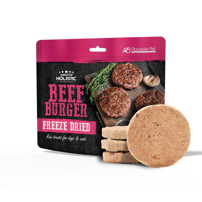 Absolute Holistic Dogs & Cats Freeze Dried Raw Treats Burger 60g