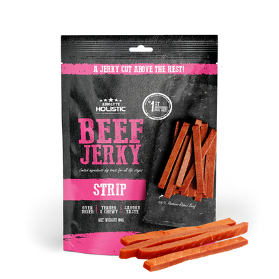 Absolute Holistic Beef Jerky Dog Treats 100g