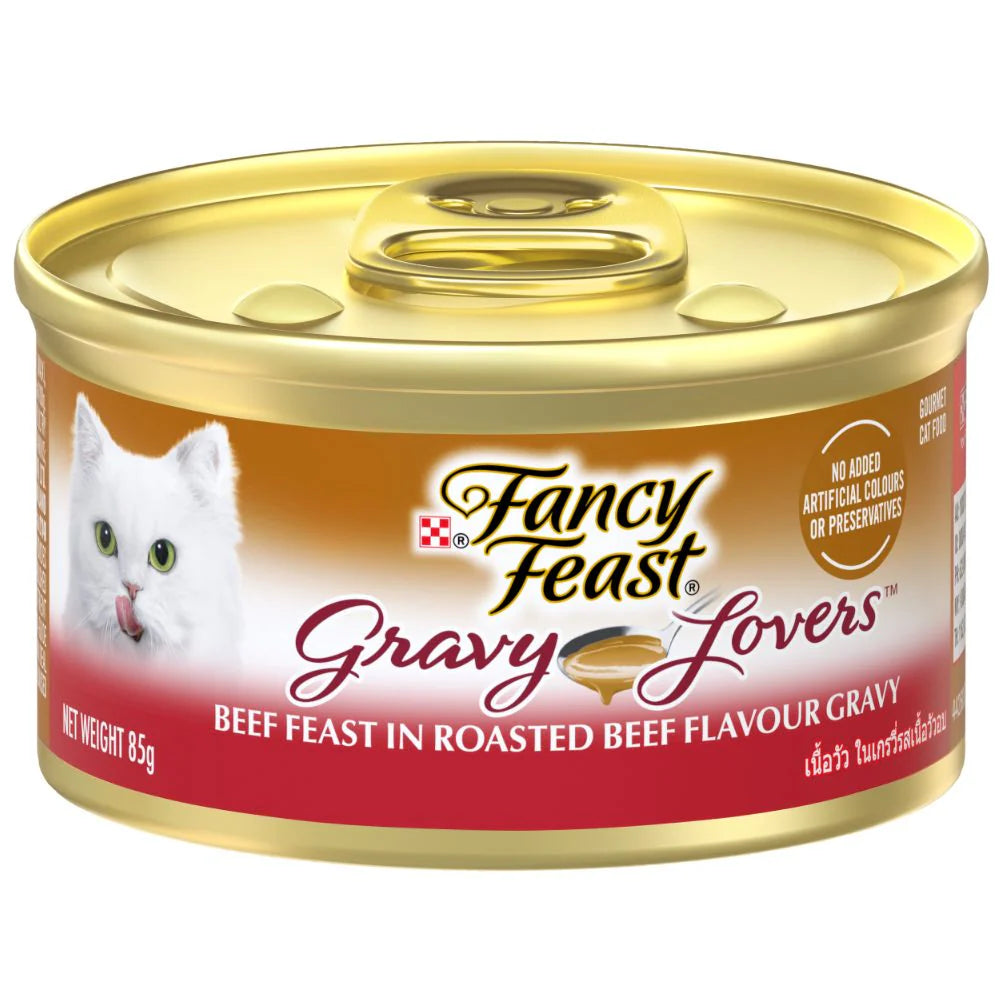 Fancy Feast Gravy Lovers Canned Cat Wet Food 85g x 24pcs
