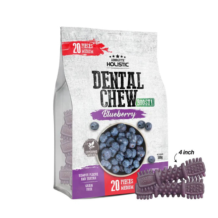 Absolute Holistic Dog Dental Chew Medium Dog Treats 500g