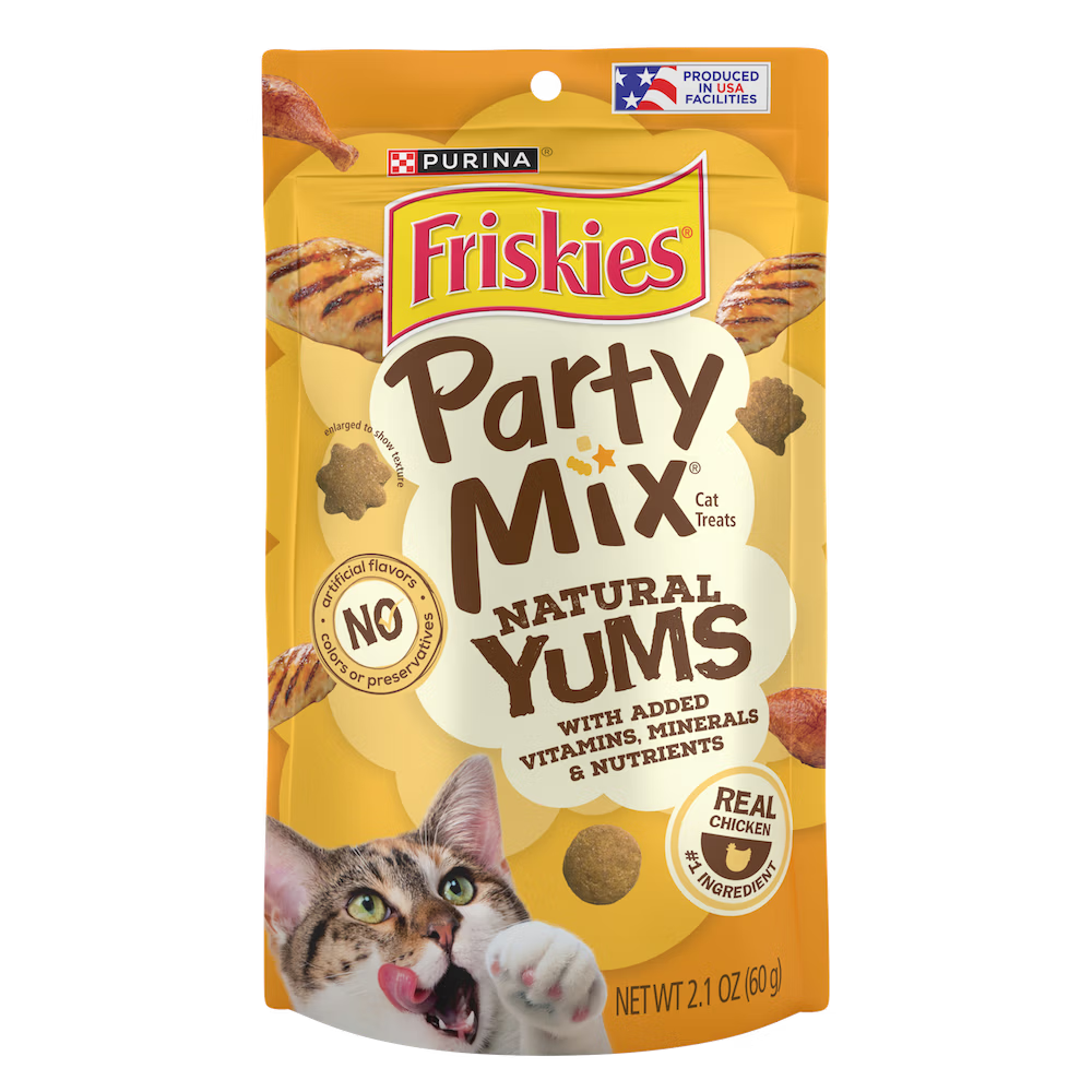 Friskies Party Mix Natural Yums Cat Treats 60g