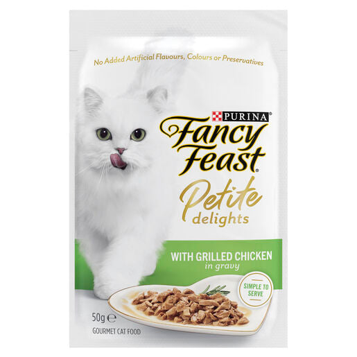 Fancy Feast Petite Delights Pouch Cat Wet Food 50g