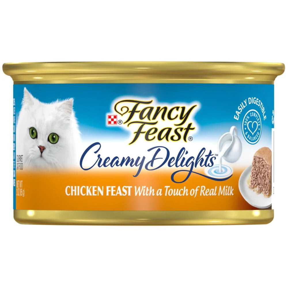 Fancy Feast Creamy Delights Canned Cat Wet Food 85g x 24pcs