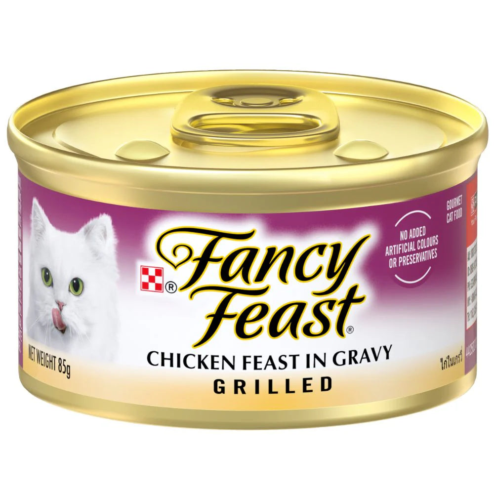 Fancy Feast Grilled Canned Cat Wet Food 85g x 24pcs