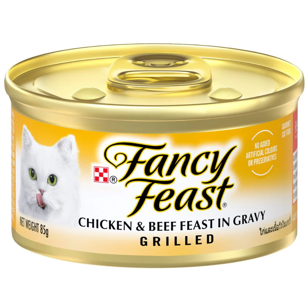 Fancy Feast Grilled Canned Cat Wet Food 85g x 24pcs