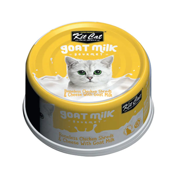 Kit Cat Goat Milk Gourmet Chicken Cat Wet Food 70g x 24pcs