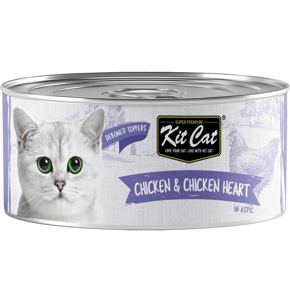 Kit Cat Deboned Toppers Grain-Free Cat Food 80g x 24pcs