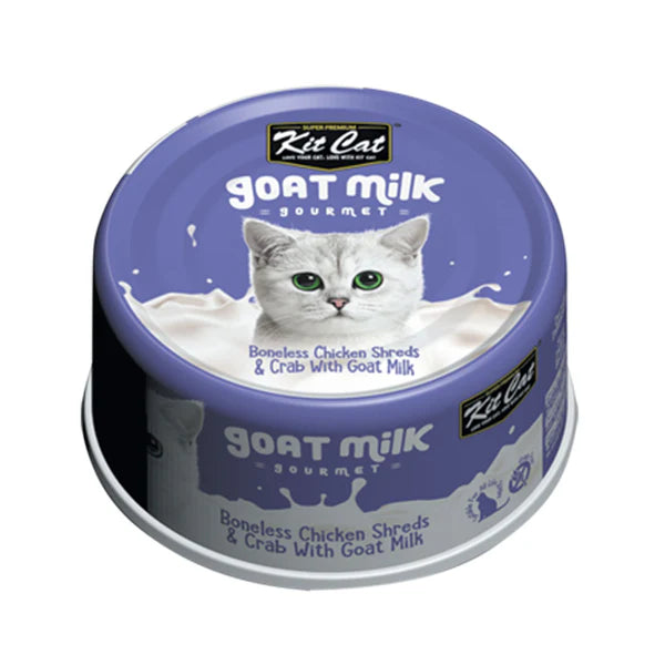Kit Cat Goat Milk Gourmet Chicken Cat Wet Food 70g x 24pcs