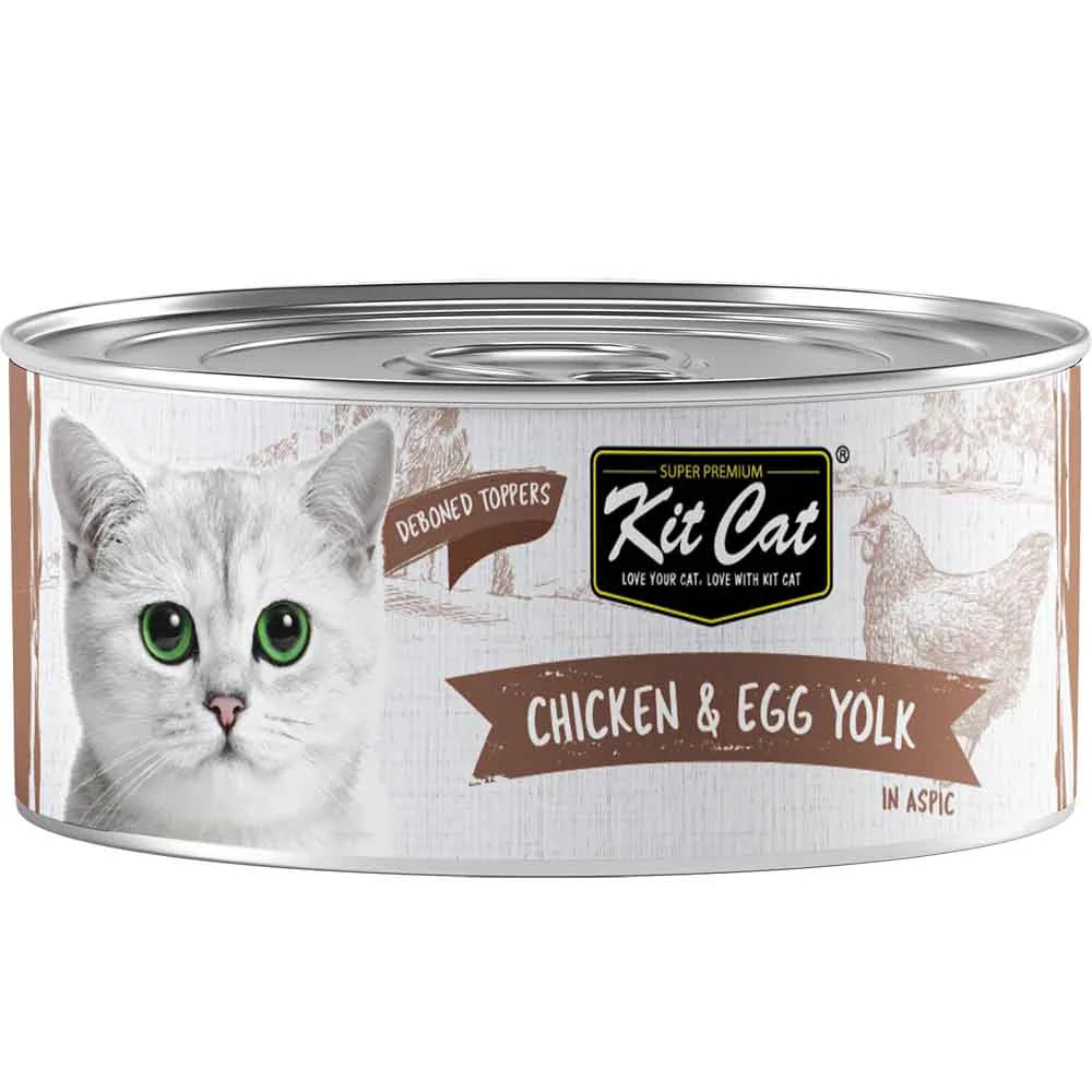 Kit Cat Deboned Toppers Grain-Free Cat Food 80g x 24pcs