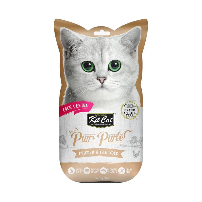 Kit Cat Purr Puree Liquid Cat Treats (5 x 15g)