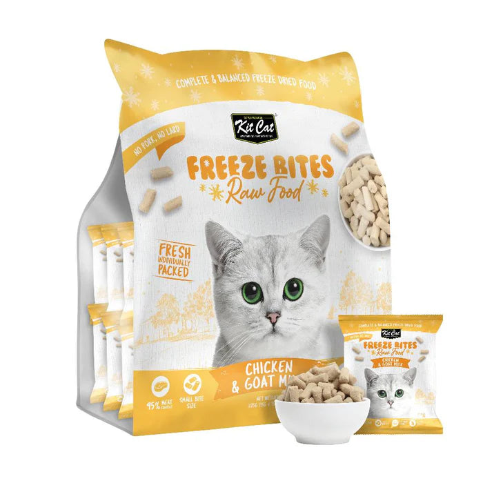Kit Cat Freeze Bites Raw Food for Cats 225g (15g x 15)