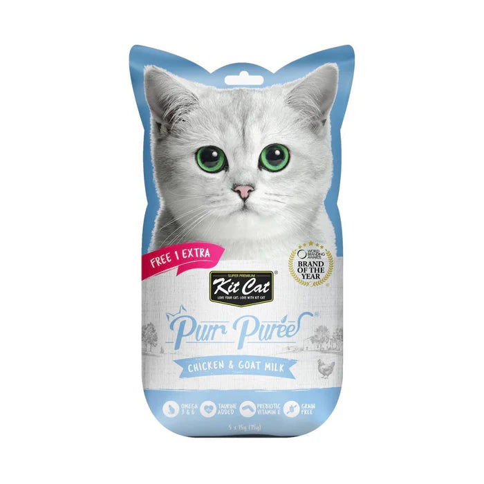 Kit Cat Purr Puree Liquid Cat Treats (5 x 15g)