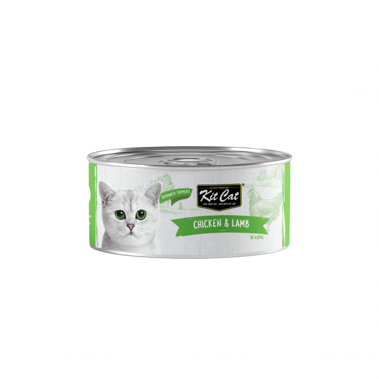 Kit Cat Chicken Deboned Toppers Grain-Free Cat Food 80g x 24pcs