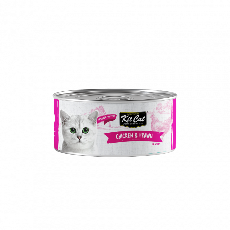 Kit Cat Chicken Deboned Toppers Grain-Free Cat Food 80g x 24pcs