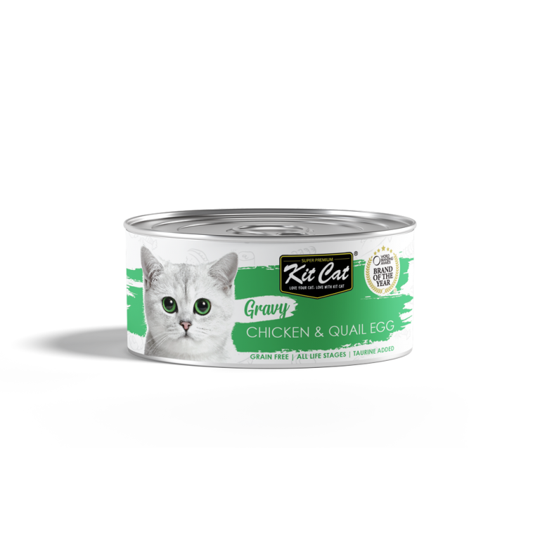 Kit Cat Chicken Gravy Canned Cat Wet Food 70g x 24pcs