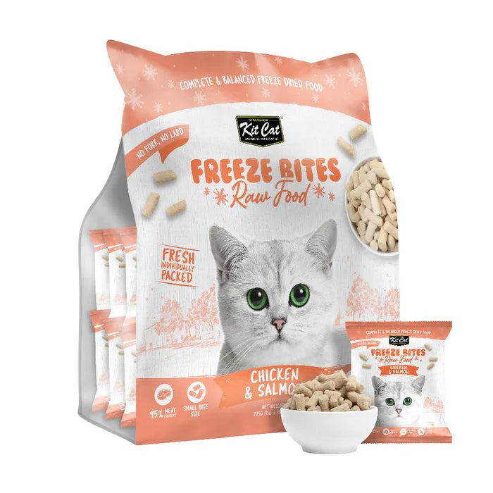 Kit Cat Freeze Bites Raw Food for Cats 225g (15g x 15)