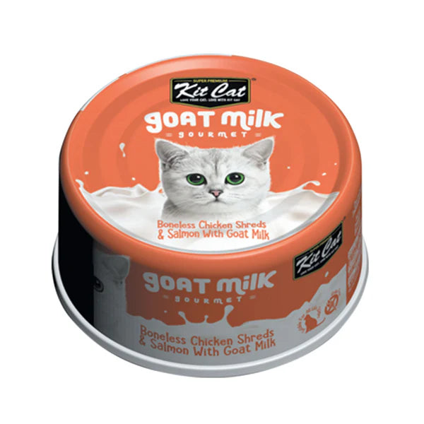 Kit Cat Goat Milk Gourmet Chicken Cat Wet Food 70g x 24pcs