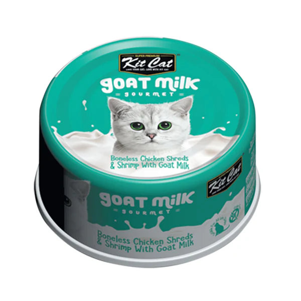 Kit Cat Goat Milk Gourmet Chicken Cat Wet Food 70g x 24pcs