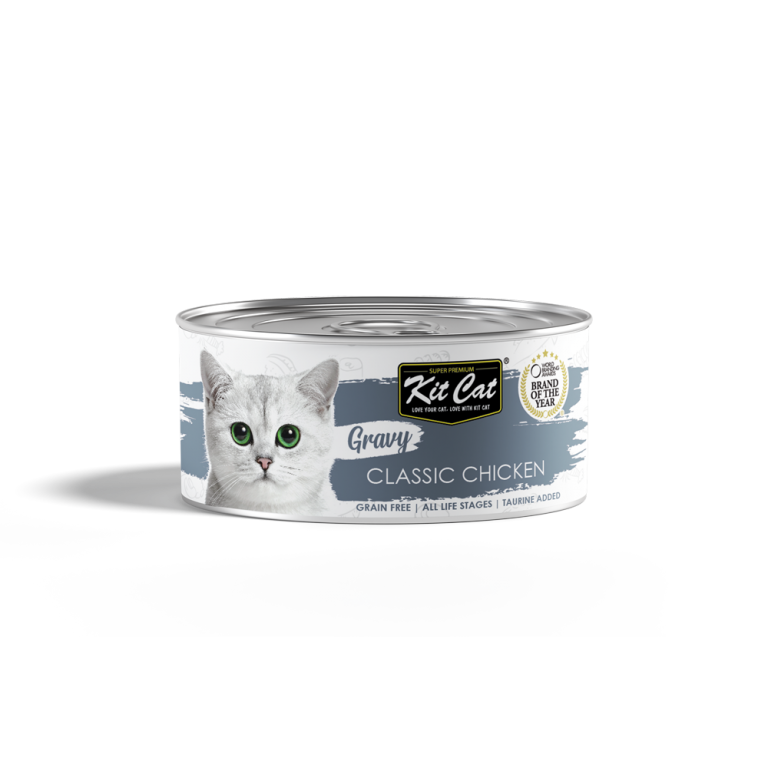 Kit Cat Chicken Gravy Canned Cat Wet Food 70g x 24pcs