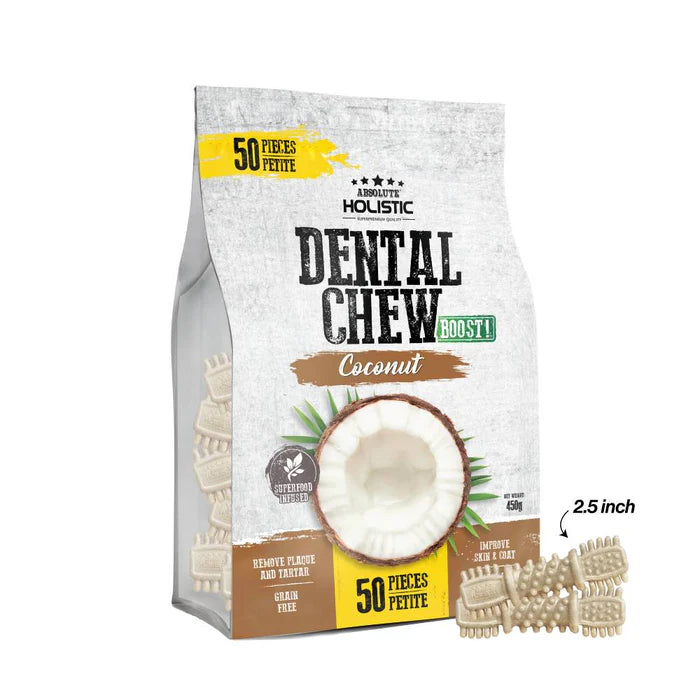 Absolute Holistic Dog Dental Chew Petite Dog Treats 450g