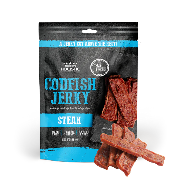 Absolute Holistic Codfish Jerky Dog Treats 100g