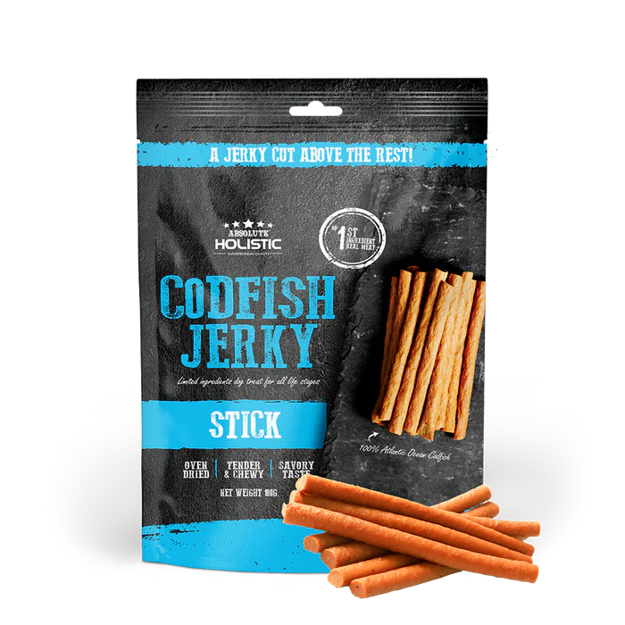 Absolute Holistic Codfish Jerky Dog Treats 100g