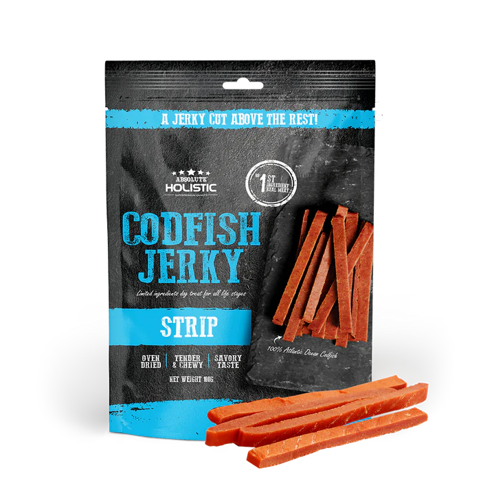 Absolute Holistic Codfish Jerky Dog Treats 100g