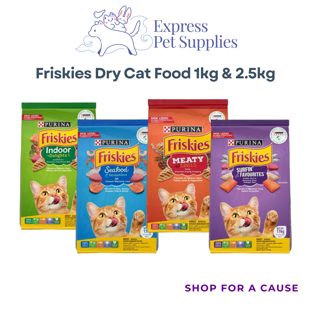 Friskies High Protein Dry Cat Food 1kg & 2.5kg