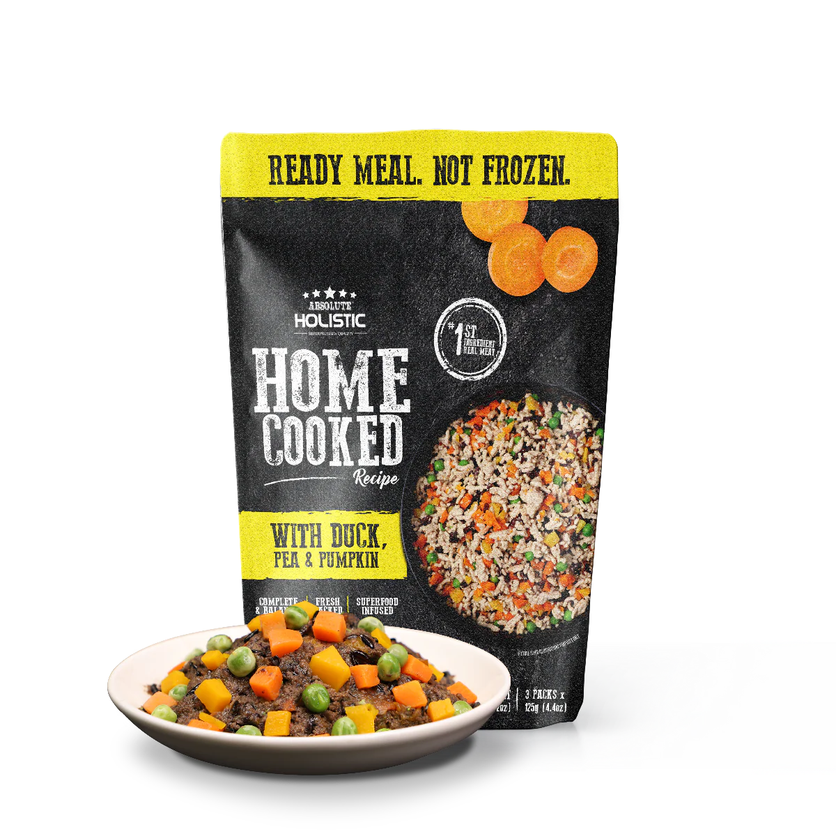 Absolute Holistic Home Cooked Recipe Dog Wet Food 125g x 3pcs