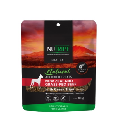 Nutripe Natural Air-Dried NZ Grass-Fed Dog Treats 100g