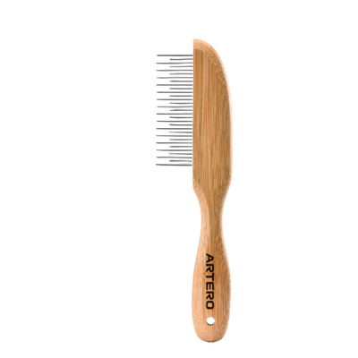 ARTERO Comb -Bamboo Handle for Pet Grooming