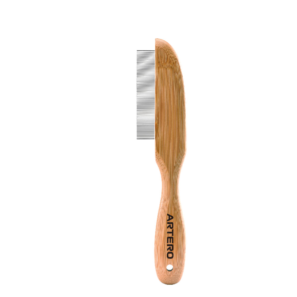 ARTERO Comb -Bamboo Handle for Pet Grooming