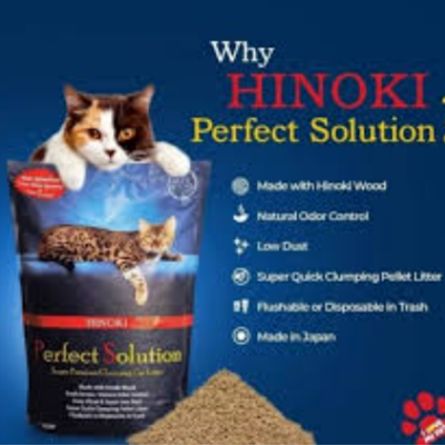 Perfect Solution - Hinoki Wood Clumping Cat Litter 7L