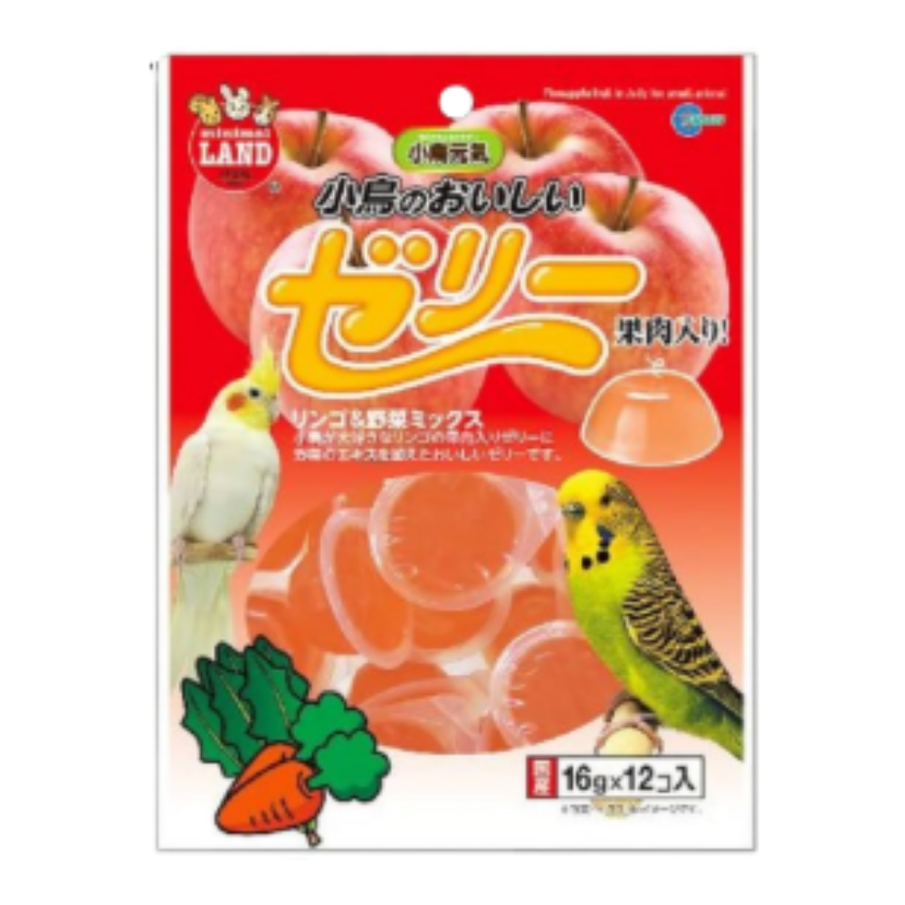 Marukan Apple Vegetables Mix Jelly for Birds 16g