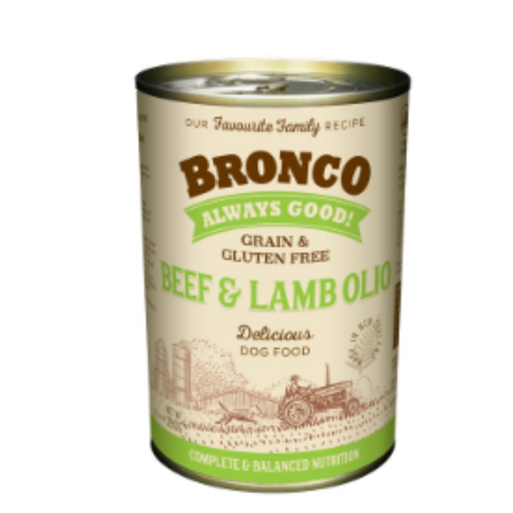 Bronco Lamb Olio Dog Wet Food 390g