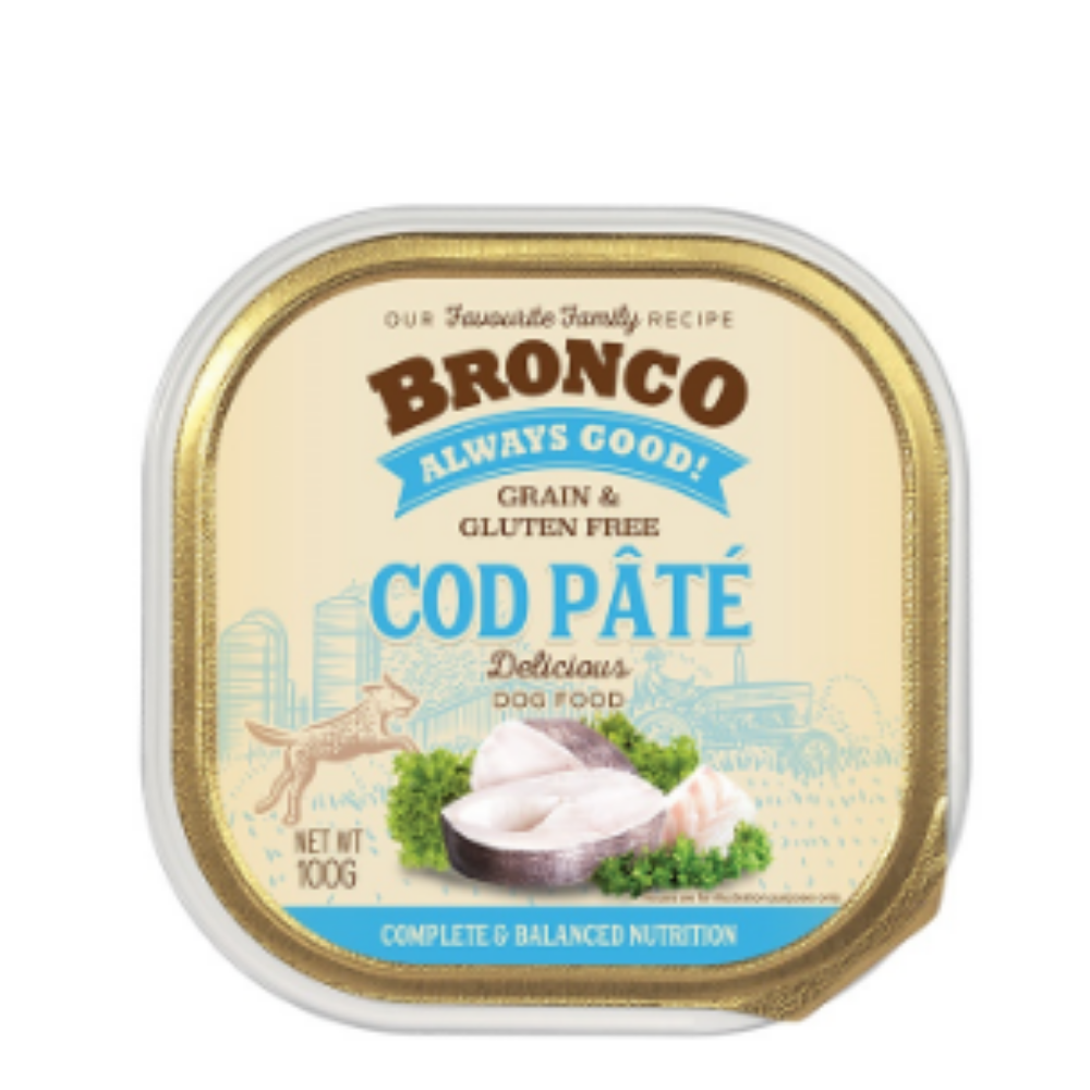 Bronco Pate Tray Wet Dog Food 100g
