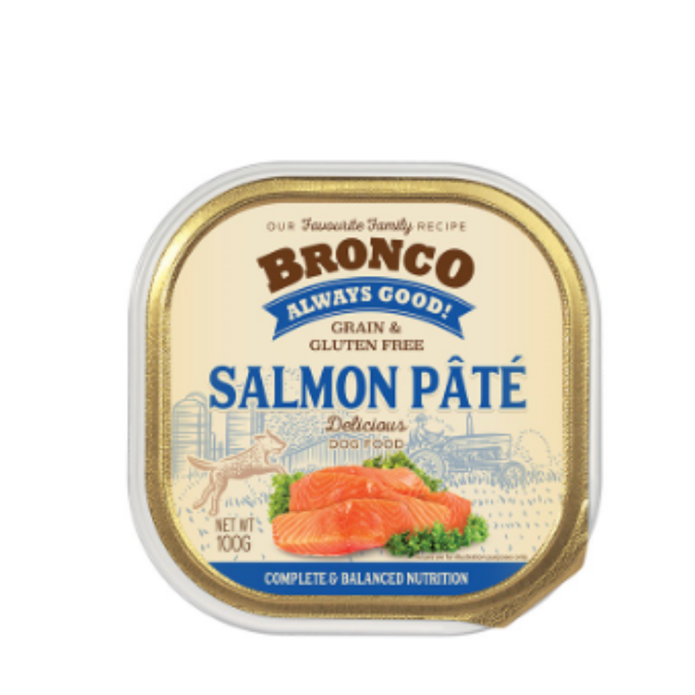 Bronco Pate Tray Wet Dog Food 100g