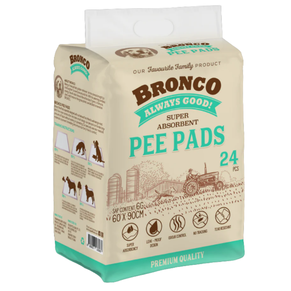 Bronco Super Absorbent Pee Pads (24pcs & 48pcs)
